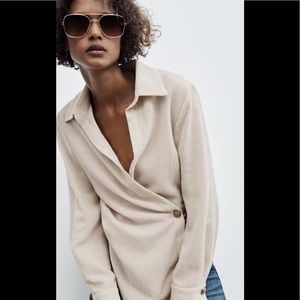 COPY - Zara double breasted shirt